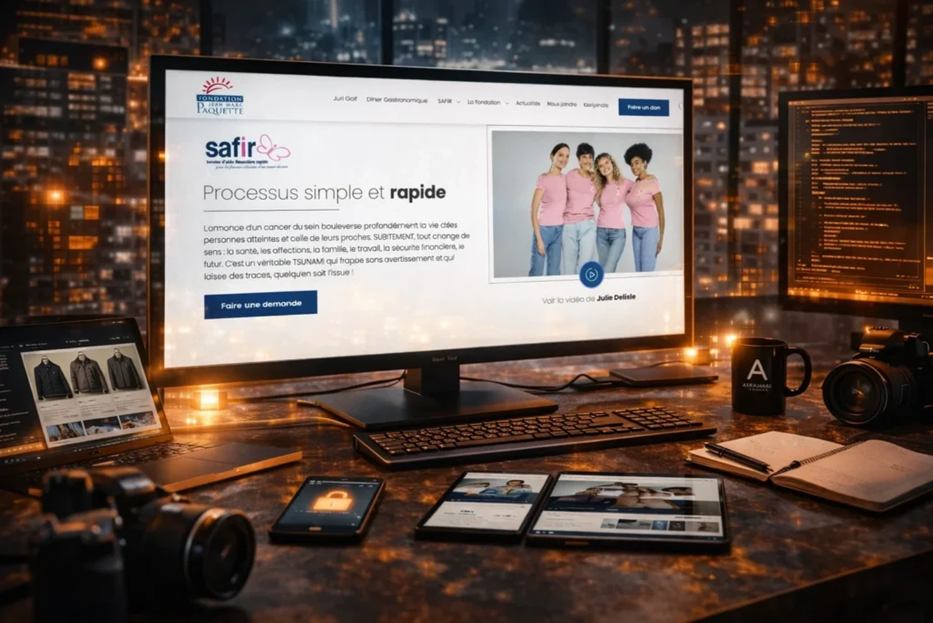 Aperçu du projet Fondation Jean Marc Paquette